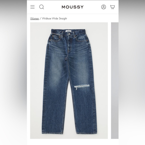 NWT Moussy Vintage Widtsoe Wide Straight jeans - Picture 11 of 13